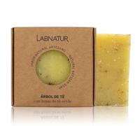 Labnatur Jabón Natural Árbol de Té Artesanal - Antibacteriano - Con Aceites de Oliva y Coco - Para Piel Grasa y con Acné - Vegano y Sin Aceite de Palma - Fabricado en España - 100 g