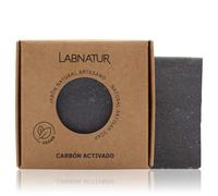 Jabón Natural Premium Carbón Activado 100g Labnatur. Pieles Grasas o con Ácne. Regula el Sebo, Purificante y detox. Facial y Corporal. Natural y Vegano.