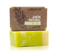 Labnatur Jabón Natural con Árbol de Té - Vegano y Artesanal con Aceites de Oliva y Coco - Limpia, Purifica y Equilibra la Piel - Calmante, Revitalizante y Reparador - Para Piel Grasa o Acneica - 100g