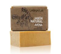 Labnatur Jabón Natural de Avena - Vegano y Artesanal con Aceite de Oliva y Avena - Limpia, Hidrata y Calma la Piel - Antioxidante, Suavizante y Reparador - Para Piel Sensible o Irritada - 100g