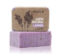 Jabón Natural Lavanda 100g Labnatur. Hidrata y Suaviza la Piel. Aceite Esencial. Facial y Corporal. Producto Natural y Vegano.