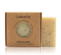 Labnatur Jabón Natural Leche de Burra Artesanal - Hidratante y Antiarrugas - Con Aceites de Oliva y Coco - Para Piel Seca y Deshidratada - Sin Aceite de Palma - Fabricado en España - 100 g