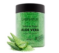 Labnatur Sales de Baño Aloe Vera 400g - Sales Marinas Naturales y Relajantes - Hidratan, Suavizan y Refrescan - Bienestar - Alivio del Cansancio - Cuidado Corporal - Fabricado en España