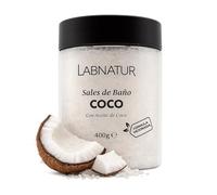 Labnatur Sales de Baño Coco 400g - Sales Marinas Naturales y Relajantes - Nutren, Hidratan y Suavizan - Bienestar - Alivio del Cansancio - Cuidado Corporal - Fabricado en España