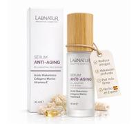 Labnatur Sérum Facial Anti-Aging 30 ml - Ácido Hialurónico, Colágeno Marino y Vitamina E - Hidratación Profunda, Reduce Arrugas y Líneas de Expresión - Efecto Reafirmante y Luminosidad
