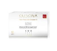 Labo Crescina Transdermic New Plate-Like Complex 12 - Tratamiento completo para el crecimiento y la caída del cabello 500 para hombre, 10 + 10 ampollas