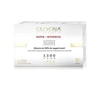 LABO Crescina Transdermic RAPID-INTENSIVE Tratamiento Doble Anticaída y Rebrote 1300 Hombre 20 + 20 Ampollas