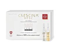 Labo Crescina - Tratamiento completo para el crecimiento anticaída del cabello HFSC Retard 1300 para mujer 10 + 10 ampollas