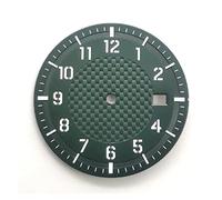 LABOIUF Reloj de 34 mm Dial Luminoso Luminoso Piloto Fit NH35 NH35A NH36 Reloj de movimiento esfera del reloj(Verde)