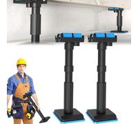 Labor Saving Lifting Brackets, Lifting Brackets with Rollers, 2025 New Multi-Function Height Adjustment Lifting Device, For Installing Cabinets And Wall Tile Height Adjuster Tool,Load 440 Lb (2pcs)