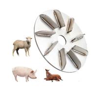 Labor-Saving Pig Hair Remover Scraper Disc, 9-Gear Metal Hair Removal Tool for Pigs, Sheep, Cattle, Poultry, Farm or Workshop Use (1pcs)