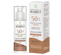 Laboratoires de Biarritz Alga Maris Crema Solar con Color Facial SPF50 Bio 50 ml - Dorada