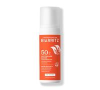Laboratoires de Biarritz - Leche solar satinada LSF50 - Textura líquida transparente - Cara y cuerpo - Efecto fresco inmediatamente después de la aplicación - Fragancia 100% de origen natural - 100 ml