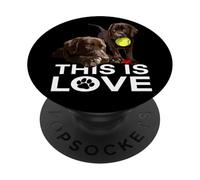 Laboratorio de Chocolate Esto es Amor El Laboratorio Padre La Madre del Laboratorio PopSockets PopGrip Adhesivo
