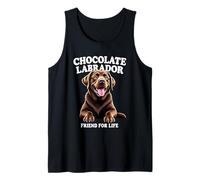 Laboratorio de Chocolate para Amantes del Labrador de Chocolate Friend For Life Camiseta sin Mangas