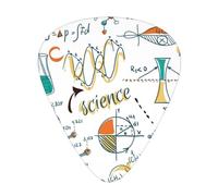 Laboratorio de Ciencias Educación Biología Química,12 púas de guitarra, 3 grosores diferentes para guitarra acústica, bajo y ukelele