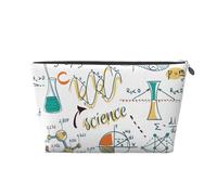 Laboratorio de Ciencias Educación Biología Química, Bolsa de artículos de tocador Bolsa de Maquillaje Bolsa de cosméticos Bolsa de artículos de tocador de Viaje portátil