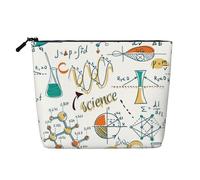 Laboratorio de Ciencias Educación Biología Química,Neceser de Maquillaje de imitación Lino, Neceser de Viaje portátil