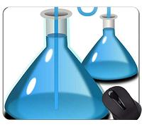 Laboratorio de química con Pantalla Fórmula Ciencia Gráficos Gaming Mouse Pad Custom, Beakers Oficina Mouse Pad