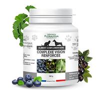 Laboratorio Floralpina Complejo Visión Más Reforzada Perro y Gato 100g - Apoya la Visión, Suplemento Alimenticio Natural