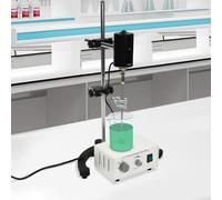 Laboratorio Máquina de elevación superior digital, 100 W, precisión eléctrica, agitador de laboratorio, velocidad 0-3000rpm, cabeza batidora con velocidad ajustable y temporizador