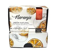Laboratorio SyS Jabón Natural con Aceite de Oliva y Coco y con Vitamina Et, Naranja, 100g, Paquete de 6
