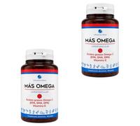 Laboratorios Mahen Más Omega Cardiovascular - Pack Ahorro 2 x 180 Perlas - Aceite de Pescado con Omega 3 EPA, DHA y DPA - 320 mg de Omega 3 por Dosis - Con Vitamina E - Formato 90 Días