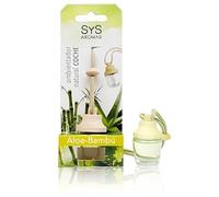 Laboratorios SYS, Ambientador de Coche Style con Pinza Aloe y Bambú, 7 ml, Pack 2 (Total 14 ml)