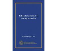 Laboratory manual of testing materials