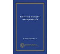 Laboratory manual of testing materials