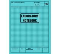 Laboratory Notebook: Scientific Lab Journal for School, College, and Work | Record Experiments and Data in Chemistry, Biology, Physics, Math, or Engineering | 106 Numbered Pages, 8.5" x 11", Grid 4x4