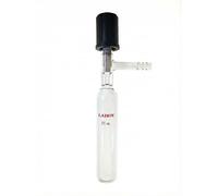 Laboy cristal 25 ml matraz de reacción/almacenamiento Tubo schlenk con 0 - 4 mm de alto vacío válvula
