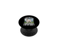Labradoodle Labrador Caniche Cachorro Cruce Perro Amante PopSockets PopGrip Adhesivo