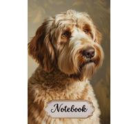 Labradoodle Notebook For Dog Lovers: A Love Written in Paw Prints | Lined Journal with Cute Labradoodle Line Art | 6 x 9 Inches, 120 Pages