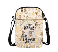 Labrador Dog Cross Body Bag It's Not Dog Hair It's Labrador Glitter Messenger Bag Labrador Mama Mom Owner Shoulder Bag, Labrador Cb, 15*21*2cm