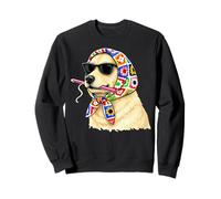 Labrador Dog Granny - Hilo de Ganchillo Cuadrado para Amantes del Ganchillo Sudadera