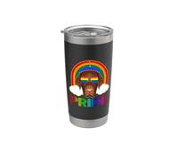 Labrador Dog LGBT Rainbow Gay Lesbian Funny LGBT Pride Vaso térmico de acero inoxidable de doble pared