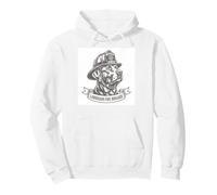 Labrador Fire Brigade Dog Firefighter Vintage Style Sudadera con Capucha