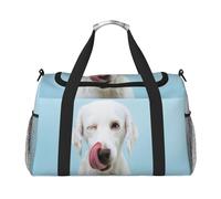 Labrador Gracioso,Bolsas Deportivas, Bolsos de Viaje Deportivos Cruzados de Mano, Bolsas de Viaje de Gran Capacidad para Mujeres y Hombres.