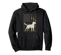 Labrador Hunting Camo USA Flag Dog Owner Sudadera con Capucha