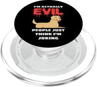 Labrador I'm Actually Evil People Just Think I'm Joking PopSockets PopGrip para MagSafe