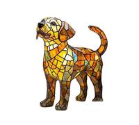 Labrador Lamp | 7.87-inch Dog Series Art Night Light | Retro Dyed Resin Table Lamp