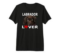 Labrador Lover Chocolate Lab Dog Puppy Love Camiseta Premium