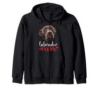 Labrador Mamá Chocolate Lab Mamá Brown Retriever Mamá Chica Sudadera con Capucha