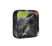 Labrador Negro Manzanilla Perros Retriever Negros,Bolsas para Guardar compresas sanitarias, Bolsas para la menstruación para Mujeres y Adolescentes.