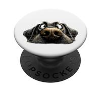 Labrador Negro 'Schmoozing' PopSockets PopGrip Adhesivo