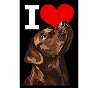 Labrador Notebook: I Love Chocolate Lab: Labrador Retriever Composition Notebook 120 Dotted Pages 6x9 Labrador Gift Book for Women Mommy Girl Men Daddy Dog Lover
