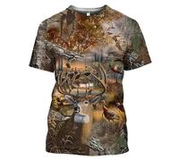 Labrador Perro de Caza con Pato Impresión 3D Camiseta Mujeres Hombres Manga Corta Moda Pullover Deportivo Tops Streetwear