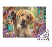 Labrador Retriever 1000 Piezas Cartón Grueso Rompecabezas Clásicos Entusiastas De Jigsaw Senior Entrenamiento De Concentración Descompresión 70x50cm/1000pcs