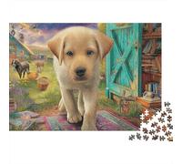 Labrador Retriever 1000 Piezas Rompecabezas Colorido DecoracióN Familiar Labrador Caminando a la cámara Jigsaw Juegos Educativos para Familiares Y Amigos 52x38cm/1000pcs